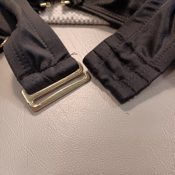 Time and Tru women's plus size rich black swim tankini top sz 3X / 24W - 26W NWT - Picture 5 of 15